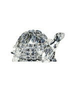 Turtle Candy Jar 90049 Trinket Box Crystal Cut Acrylic Clear 6&quot; L - $28.71