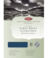 NKJV Large Print Ultrathin Reference Bible, Blue Bonded Leather Holman B... - $212.58 CAD