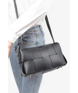 Faux Leather Braided Zip Bag  (Pink) - €27,65 EUR