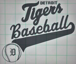 Detroit Baseball Die-Cut Vinyl Indoor Outdoor Car Truck Window Decal - £4.95 GBP