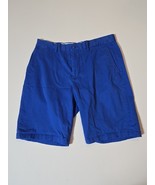 Old Navy Men&#39;s Ultimate Slim Bermuda Shorts Size 33 Solid Blue Summer Po... - $21.94 CAD