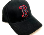 MLB BOSTON RED SOX LOGO BLACK ADJUSTABLE CURVED BILL BASEBALL HAT CAP RE... - $19.90