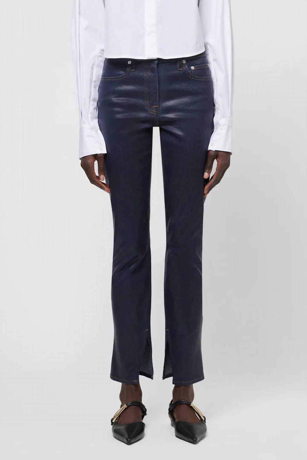 Simkhai rae high-rise skinny jean Coated Indigo - $296.00