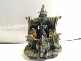 WAWP Pewter Vintage Dragon Wizard Learning To Fly Roger Gibbons Figurine... - $37.60