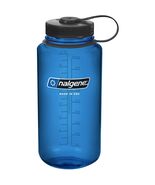 Nalgene Sustain 32oz Wide Mouth Bottle (Blue with Black Cap) Recycled Re... - $17.85