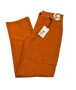Sincerely Jules Cargo Pants Womens Size 7/27 Orange Straight Leg Summer ... - $47.07 CAD