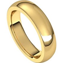 Authenticity Guarantee 
14k Yellow Gold 5 MM Heavyweight Comfort Fit Half Rou... - £750.59 GBP+