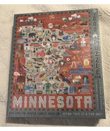 New Sealed Vintage Nostalgia Minnesota State Map 24x30 Jigsaw Puzzle 100... - $87.12 CAD