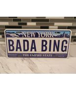 Novelty License Plate.  New York,  The Empire State.  BADA BING. - $14.10 CAD