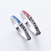 DCARZZ Best Star Lightsaber Ring Set for Men Punk Vintage Ring Movie Fashion Jew - £8.54 GBP