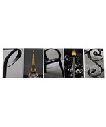 Paris Pics Only Photograph Word Letter Art Alphabet Eiffel Tower France ... - £19.97 GBP