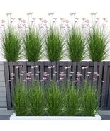 Artificial Onion Grass 10 Bundles Bundle Plastic Plants Outdoor Indoor D... - $45.71 CAD