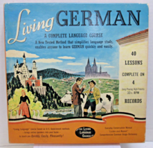 Living Language Course German Vintage 1956 Language Course on 33 1/3 RPM... - £18.66 GBP