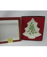 LENOX HOLIDAY DIMENSION COLLECTION CHRISTMAS TREE CANDY DISH 7.75&quot; NEW I... - $20.30 CAD