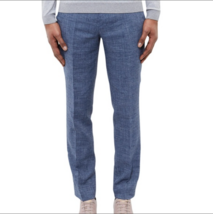 Ted Baker London Blue Gridtro Cross Hatch Trousers Pants Sz 28L - $65.00