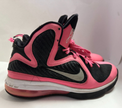Nike Zoom Lebron James 9 GS Laser Pink Black Basketball Shoes 472664-600 Sz 6.5Y - £12.05 GBP