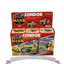 VINTAGE 1985 M.A.S.K. MASK CONDOR MOTORCYCLE / HELICOPTER W/ FIGURE NEW ... - £373.78 GBP