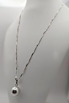 Mexican Musical Chime Ball Pendant with Italian Sterling Chain - $54.99