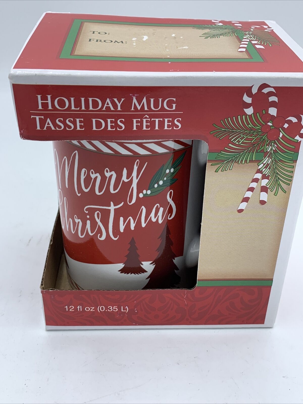Primary image for New Royal Norfolk Holiday Coffee Mug 12 oz Christmas Trees