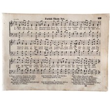 1865 Forbid Them Not Victorian Sheet Music Small Page Rare Happy Voices PCBG15C - $24.99