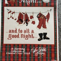 Sue Hills Cross Stitch Chart &amp; Charm - Goodnight - Santa Suit on Line -2003 - $12.86