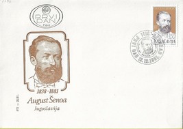 FDC 1981 Yugoslavia August Senoa Literature Vintage Stamps Philately Croatia - £3.26 GBP