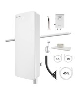 Antop - Hd Smart Booster Panel Indoor/Outdoor Tv Antenna With J Pole () - £165.93 GBP