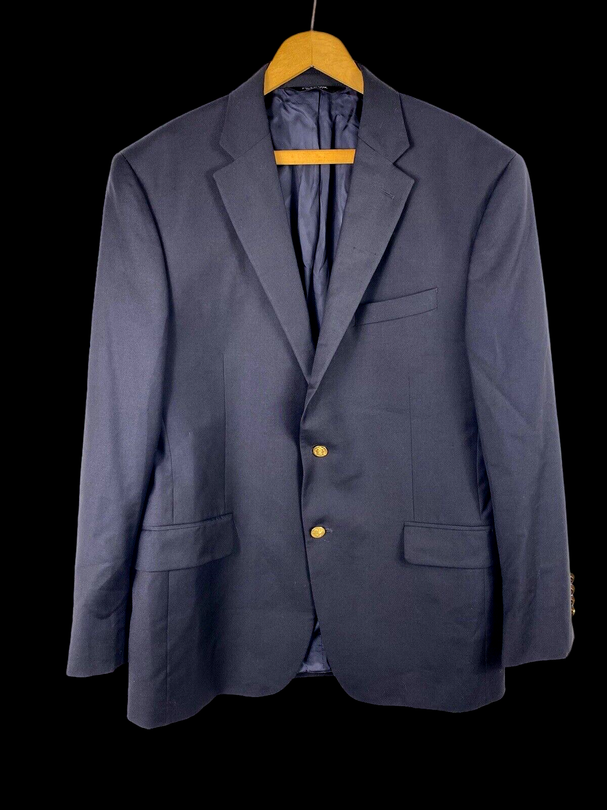 Jos A Banks Blazer Sport Coat Jacket Size 42R Mens Navy Blue Traditional... - $39.29