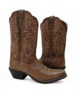 Ariat Women&#39;s Size 10 Vintage Bomber Round Up Square Toe Western Boot 10... - $149.99