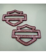 Unique Custom Harley Bar &amp; Shield Emblems - Glitter Pink - $173.25