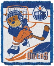 NHL Edmonton Oilers Baby Woven Jacquard Throw Blanket - $18.99