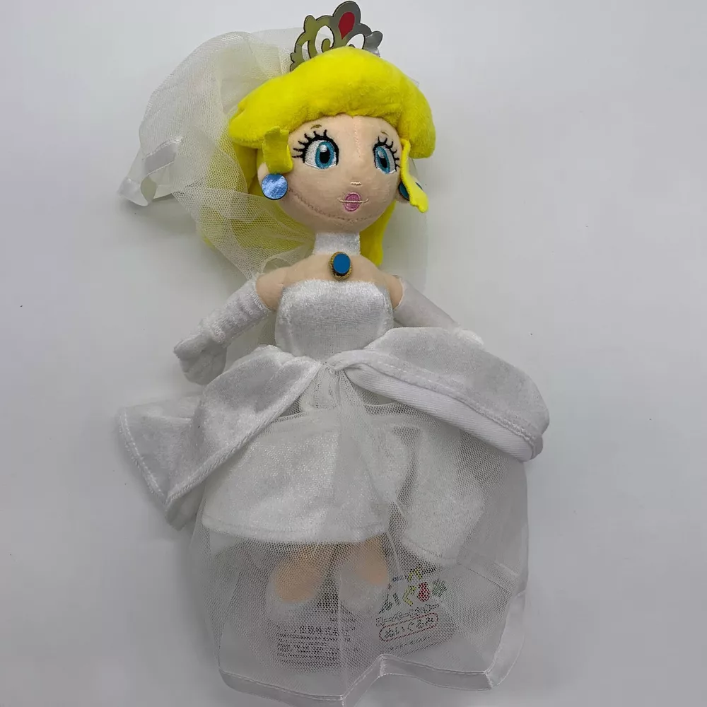 Super Mario Odyssey Bride Princess Peach Wedding Plush Doll Soft Toy Teddy 11&quot;  - £16.33 GBP