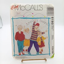 UNCUT Vintage Sewing PATTERN Easy McCalls 6180, Childrens Jumping Beans 1992 Car - $11.65