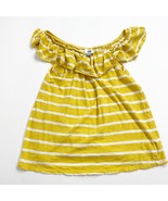 Old Navy Womens Stripe Off The Shoulder Top Yellow/white Size Small - $97.92 MXN