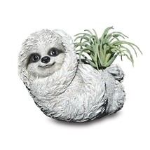 Stone Resin Mini Sloth Planter - $41.05 CAD
