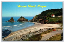 Heceta Head Lighthouse Oregon OR UNP Chrome Postcard T21 - $2.92