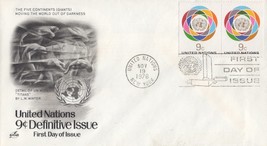 ZAYIX United Nations FDC 9c Definitive Issue (1976) Artcraft cachet 031823-SM52 - £1.57 GBP