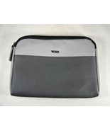 TUMI For Delta Airlines Gray Two-Toned Amenity Toiletry Travel Zipper Pouch - £8.21 GBP