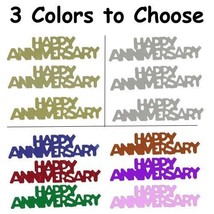 Confetti Word Happy Anniversary - 3 Color Choices 14 gms FREE SHIPPING - £3.15 GBP+