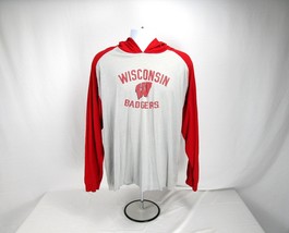 Pro Edge Wisconsin Badgers Hooded Long Sleeve Activewear Casual T-Shirt ... - £19.83 GBP