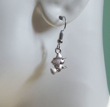 Witch Charm Hypoallergenic Hook Earrings, Free Shipping U079 - £6.42 GBP
