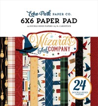 Echo Park Double-Sided Paper Pad 6&quot;X6&quot; 24/Pkg-Wizards &amp; Company AC322023 - £13.88 GBP