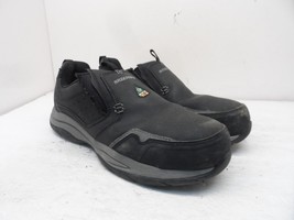 SKECHERS WORK Men&#39;s Slip-On Steel Toe Composite Plate Shoes 99999066 Bla... - $389.03 MXN