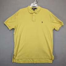 Vtg Polo by Ralph Lauren Men&#39;s L Polo Shirt Yellow Navy Pony Logo Short ... - $20.00