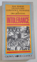 VHS Crown Movie Classics D.W. Griffith&#39;s Intolerance Mae Marsh Black &amp; W... - $16.99