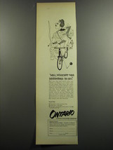 1953 Ontario Canada Ad - Well, Millicent was determined to go - £14.48 GBP