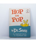 Hop On Pop By Dr. Seuss 1963 Beginner Books Random House Hardcover - $51.41 CAD