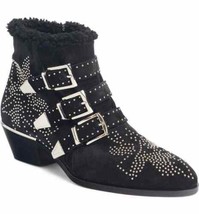 NEW CHLOE Genuine Susanna Shearling Studded Booties (Size 37) - MSRP $1,... - £707.68 GBP