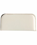 NEW Soft Eyeglasses Glasses Case Pouch Eggshell White 160x80mm w/ Cleani... - $5.68 CAD
