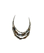 Abalone Necklace Shards of Tropical Abalone Shell and Beads Multi Strand... - $282.52 MXN